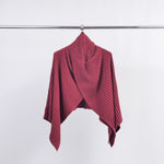 Load image into Gallery viewer, Asymmetrical ribbed poncho in soft knit DSY8933
