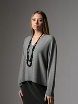 Pull col V doux et fluide YF520908