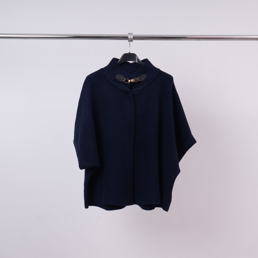 Cardigan col montant avec boucle décorative  HY2394