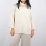 Load image into Gallery viewer, Oversized turtleneck sweater with ribbed pockets DSY8304
