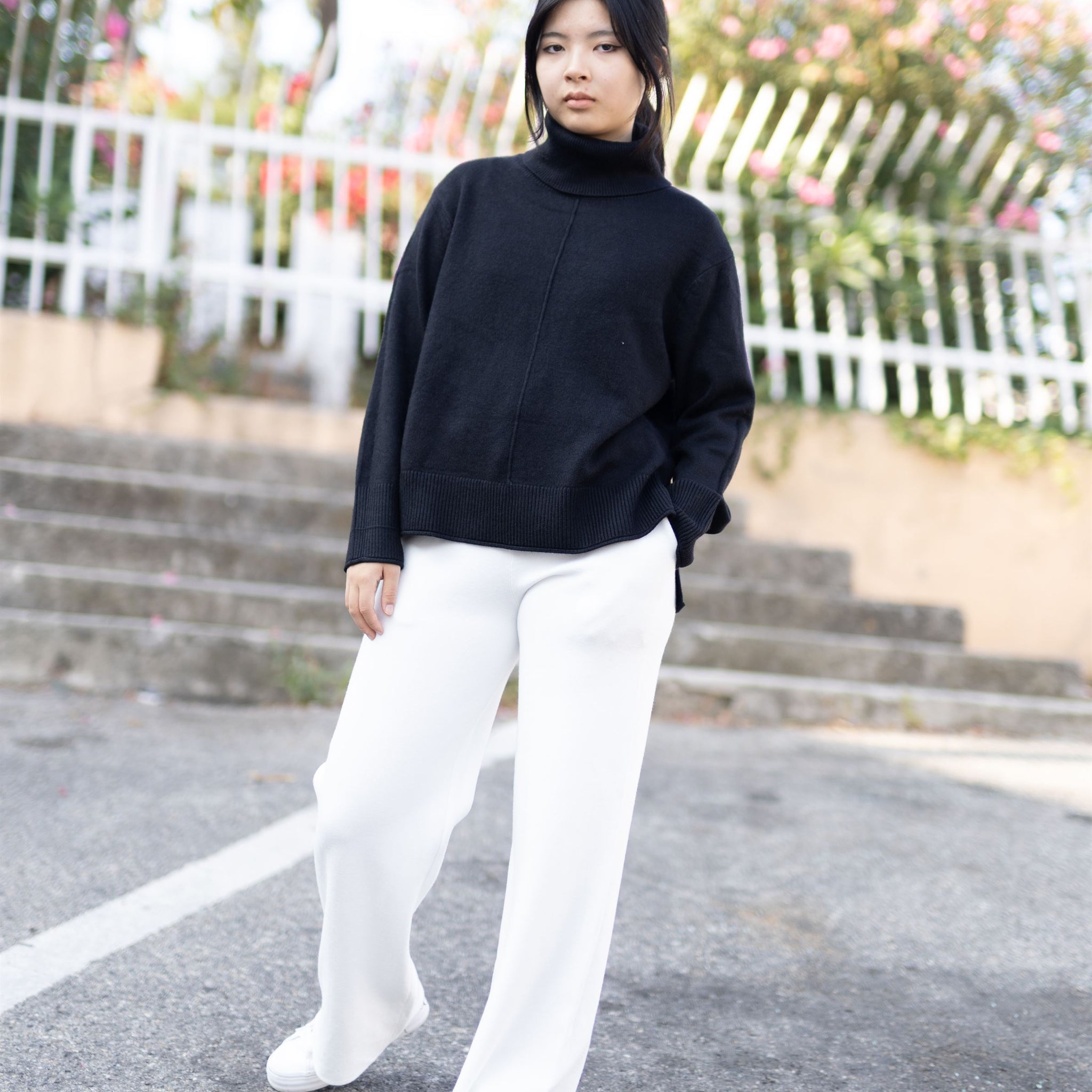 Pull col roulé ample DSY8605
