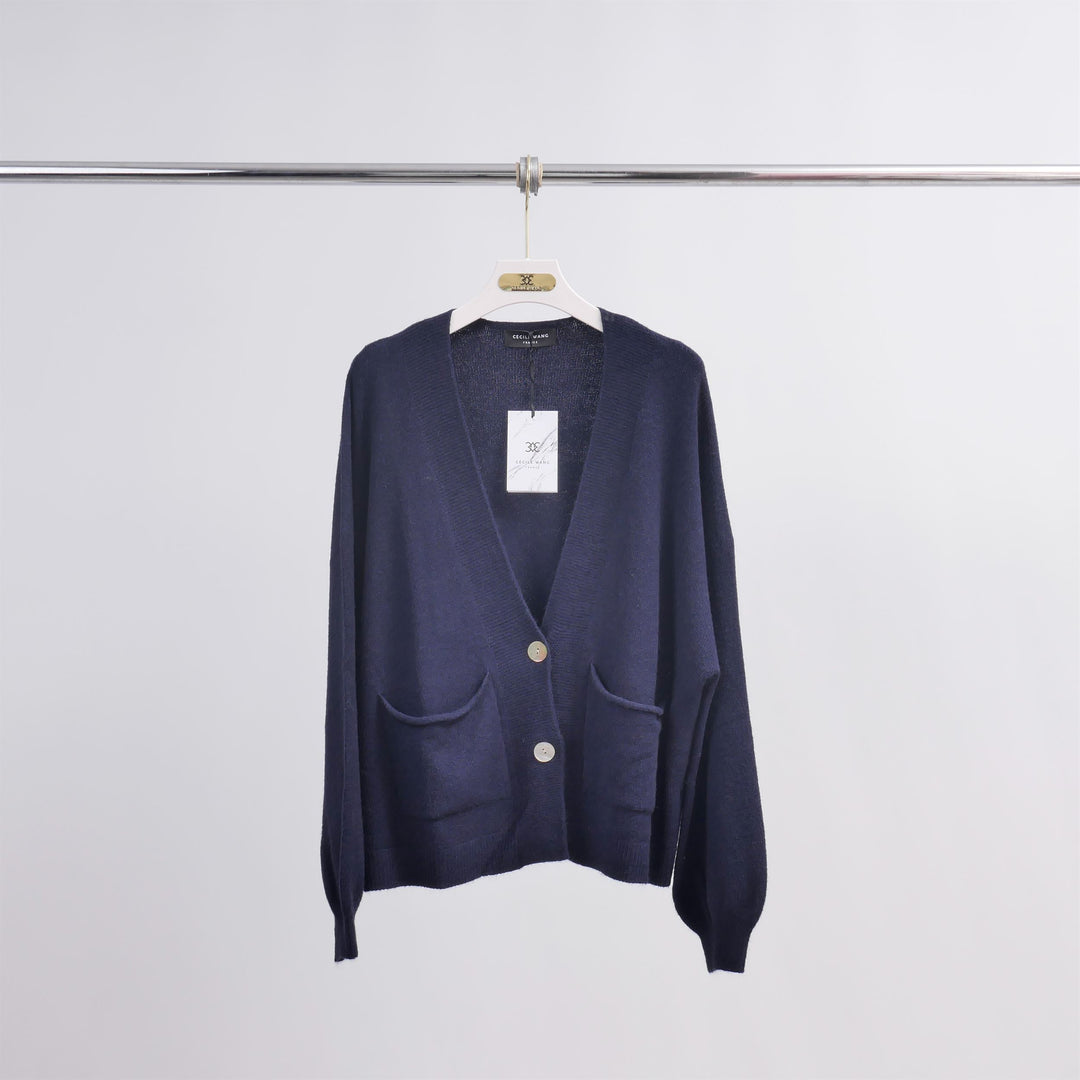 Gilet doux en maille à poches plaquées YF57058