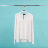 Loose-fitting V-neck sweater in soft knit YF570539