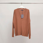 Load image into Gallery viewer, Straight V-neck lightweight knit sweater YF32016
