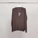 Load image into Gallery viewer, Straight V-neck lightweight knit sweater YF32016
