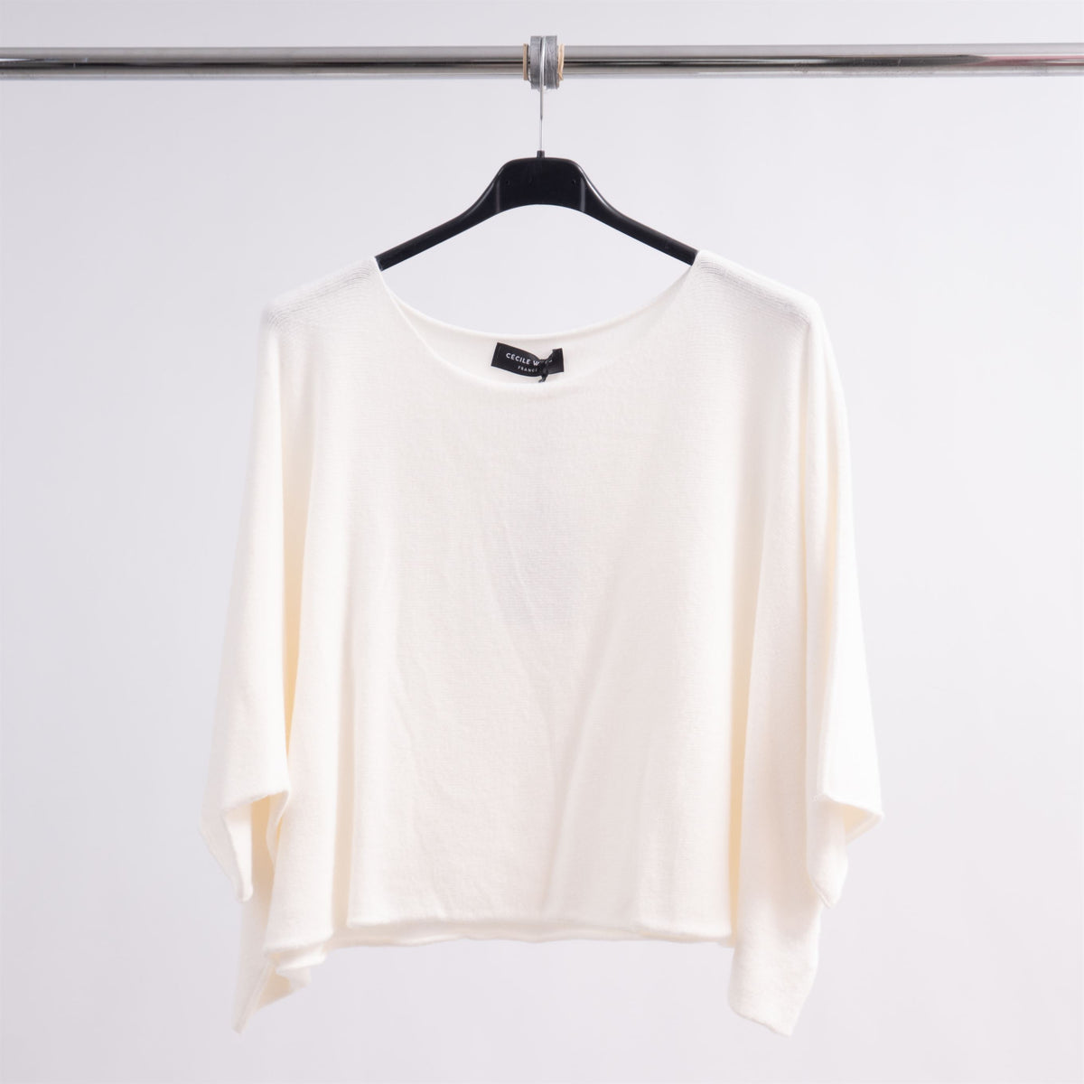Loose fitting boat neck batwing sleeve sweater dsy0203