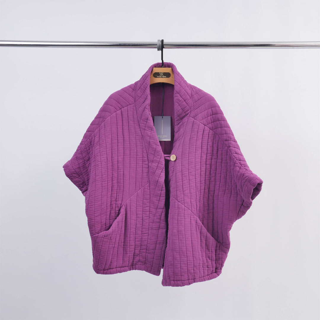 Veste courte matelassée manches courtes KD8018-2