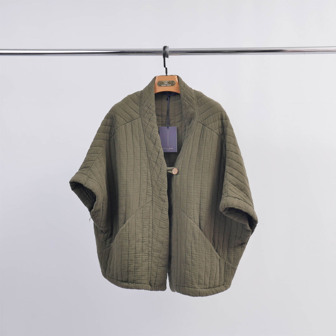 Veste courte matelassée manches courtes KD8018-2