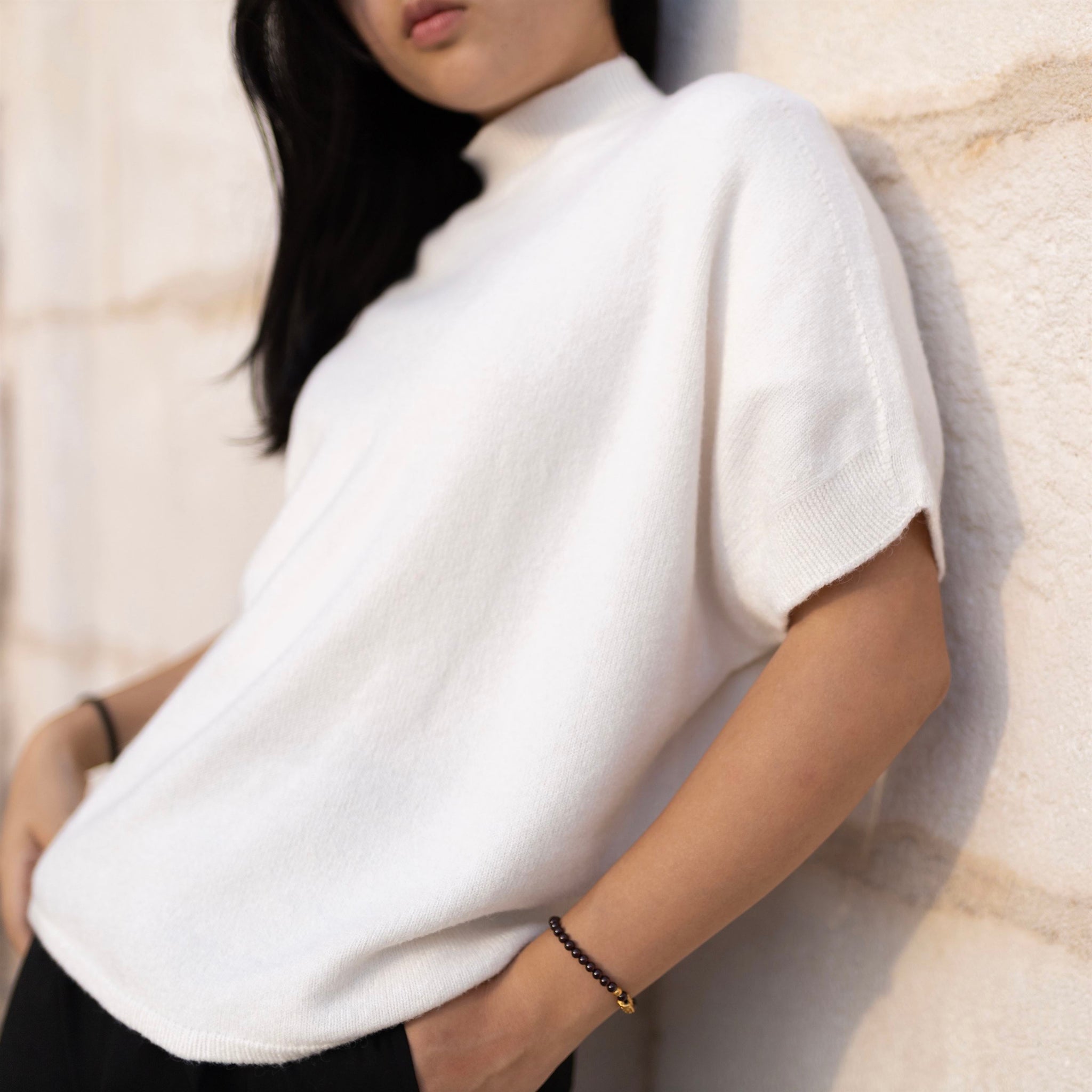 Pull sans manches col montant YF57033