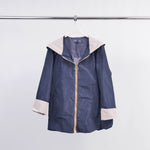 Charger l'image dans la galerie, Veste imperméable bicolore à capuche – HM7630
