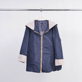 Veste imperméable bicolore à capuche – HM7630