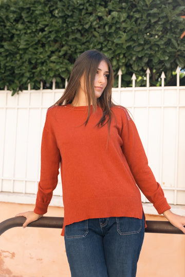 Pull à épaules pailletées DSY9552