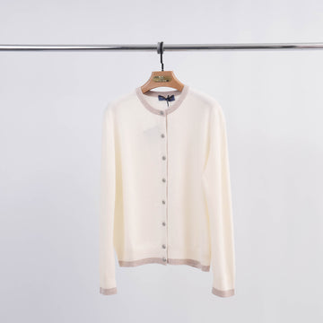 Cardigan en laine fine bords contrastés – HYL1867