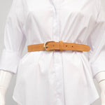 Charger l'image dans la galerie, Ceinture en cuir daim boucle arrondie 2,8 cm – BK0018-2
