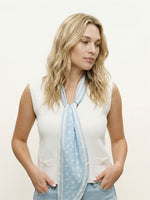 Load image into Gallery viewer, KD9925VS-2 Fluid Graphic Print Satin Scarf
