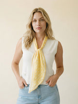 KD9925VS-2 Fluid Graphic Print Satin Scarf