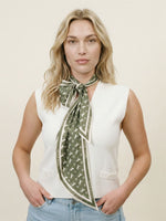 Load image into Gallery viewer, KD9925VS-2 Fluid Graphic Print Satin Scarf

