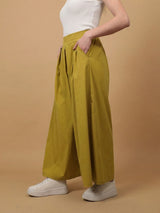Pantalon large plissé taille haute structuré TDM17526