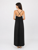 Load image into Gallery viewer, Robe longue en coton à fines bretelles TDM23325
