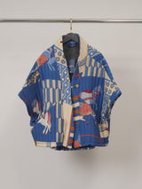 Veste matelassée imprimée de motifs équestres KD8018-20