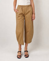 PANTALON LARGE  TAILLE ÉLASTIQUE FABRIQUÉ EN ITALIE T 76CM, H 90CM                 Pantalon large en coton – THS67625GA