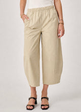 PANTALON LARGE  TAILLE ÉLASTIQUE FABRIQUÉ EN ITALIE T 76CM, H 90CM                 Pantalon large en coton – THS67625GA
