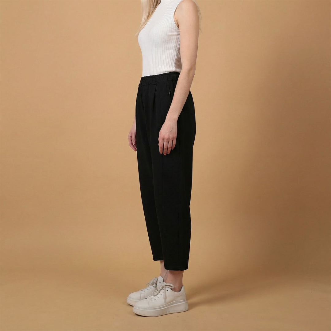 Pantalon fluide coton taille élastiquée – CVA825695