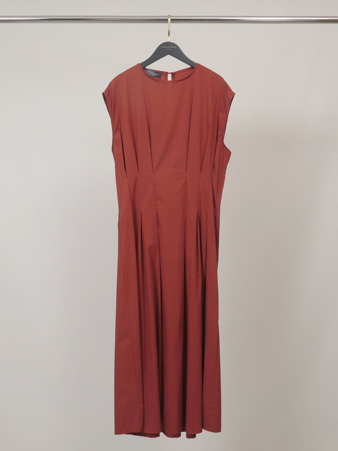 Robe longue fluide  à taille plissée TDM30626