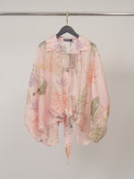 Charger l'image dans la galerie, Blouse fluide imprimée fonds marins KD8971-6
