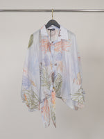 Charger l'image dans la galerie, Blouse fluide imprimée fonds marins KD8971-6
