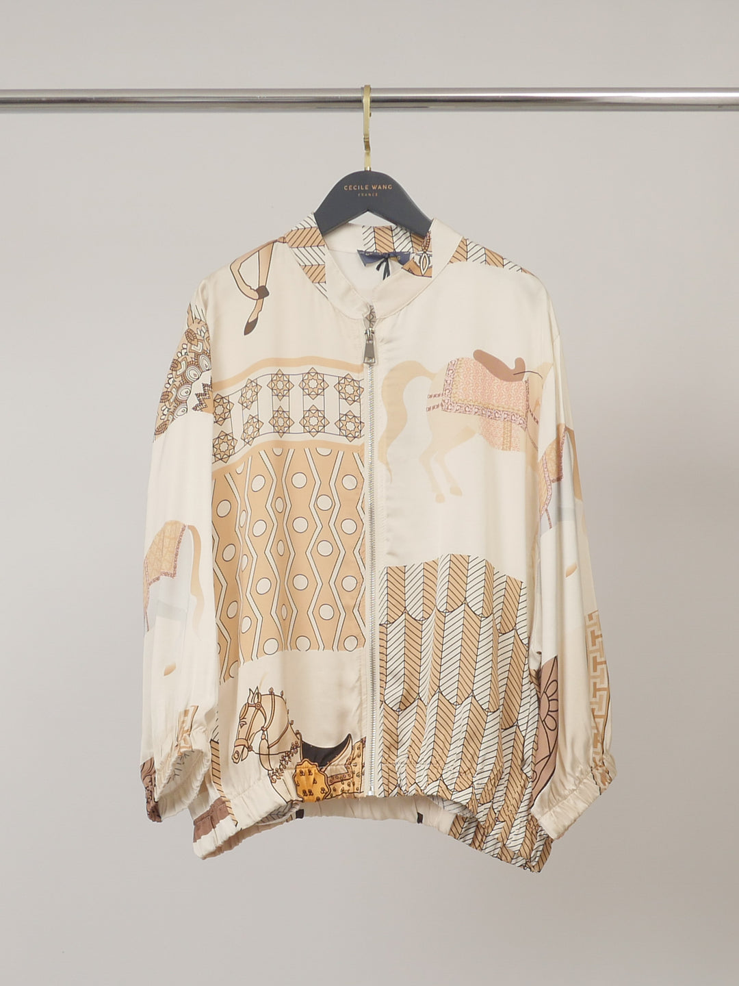 Veste zippée satinée KD9171VS-20