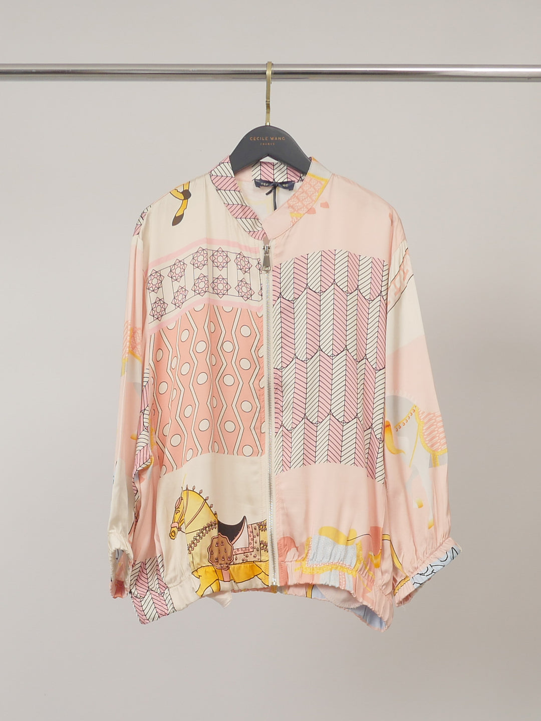 Veste zippée satinée KD9171VS-20