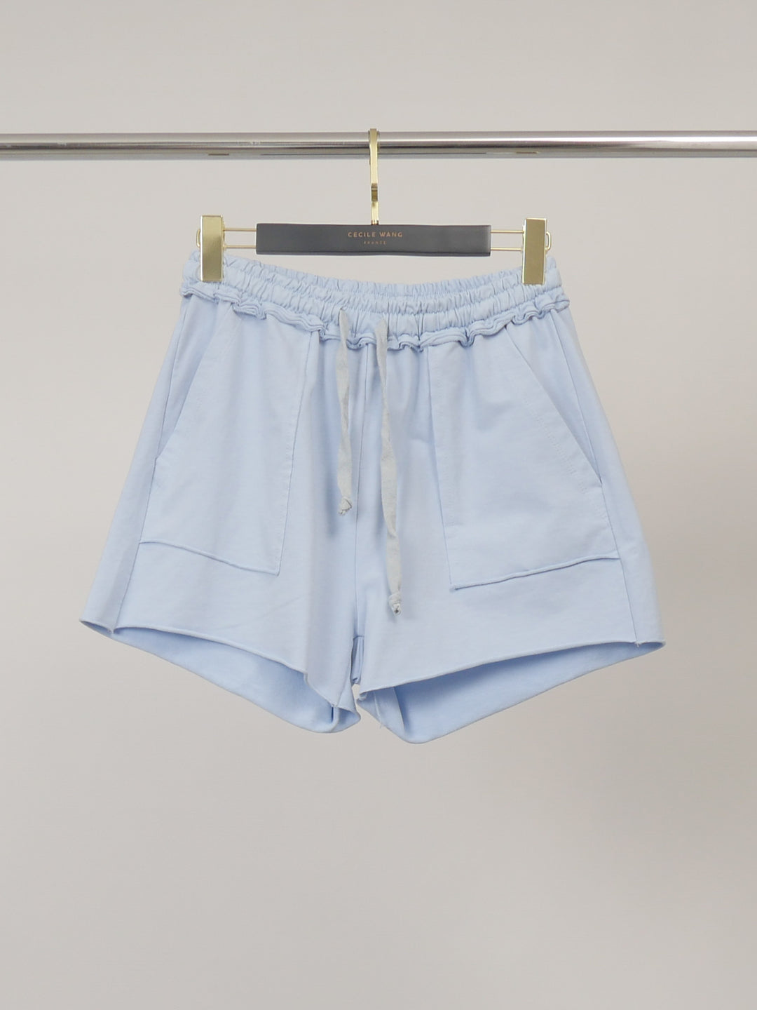 Short en coton à taille volantée CW19716