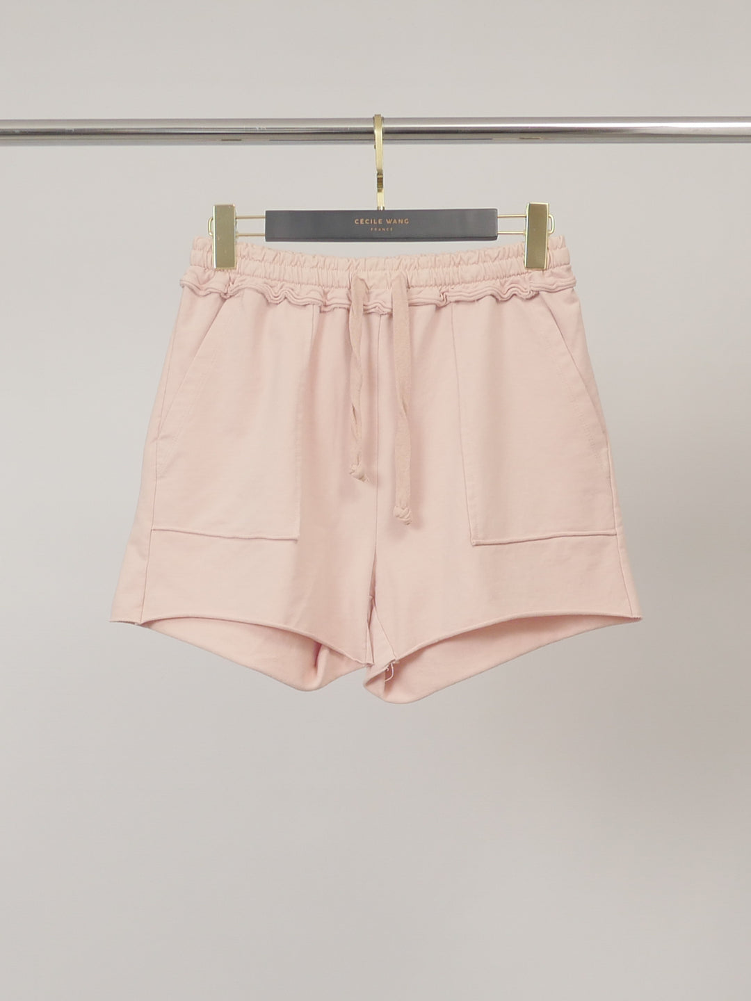 Short en coton à taille volantée CW19716