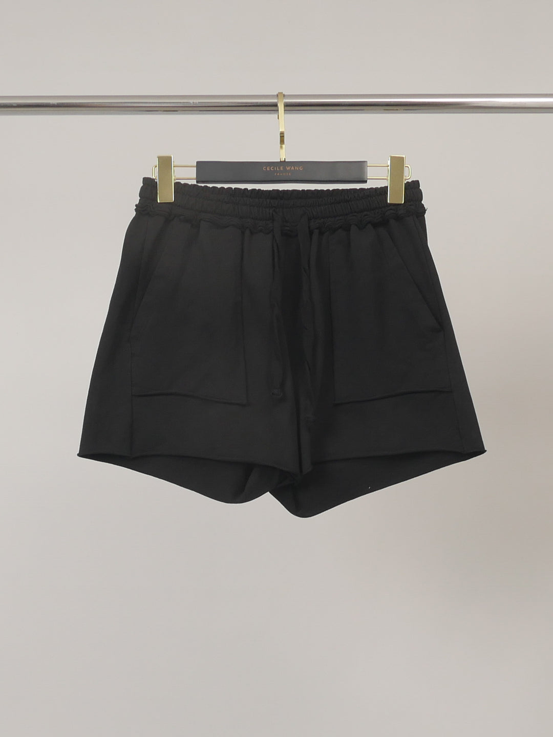 Short en coton à taille volantée CW19716
