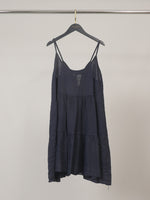 Load image into Gallery viewer, Robe courte en lin à bretelles TDM59525L
