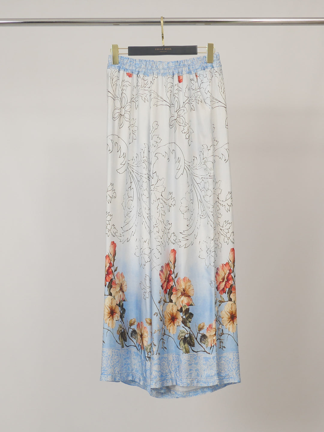 Pantalon fluide satiné KD7789VS