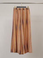 Load image into Gallery viewer, Pantalon large fluide en viscose à rayures TDM19123-76
