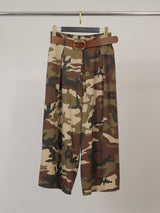 Jupe-culotte en coton à imprimé camouflage TDM27926-5