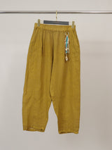Pantalon en lin à taille élastique CVA825198LI