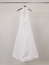 Robe longue en coton mélangé à taille élastiquée TDM58126
