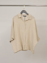 Chemise en lin à manches courtes TDM15324L-2