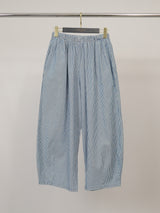 Pantalon ample en coton rayé à taille élastique TDM67625CJ28
