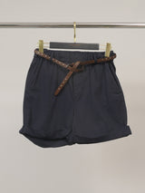Short en coton stretch à ceinture rivetée CVA822336