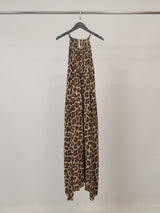 Robe sans manches en viscose fluide, motif léopard TDMK513-15