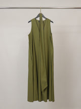Robe longue col V sans manches TDM50326