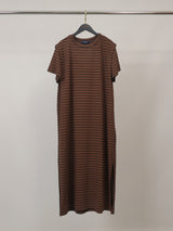 Robe longue rayée en coton TDM20524-4