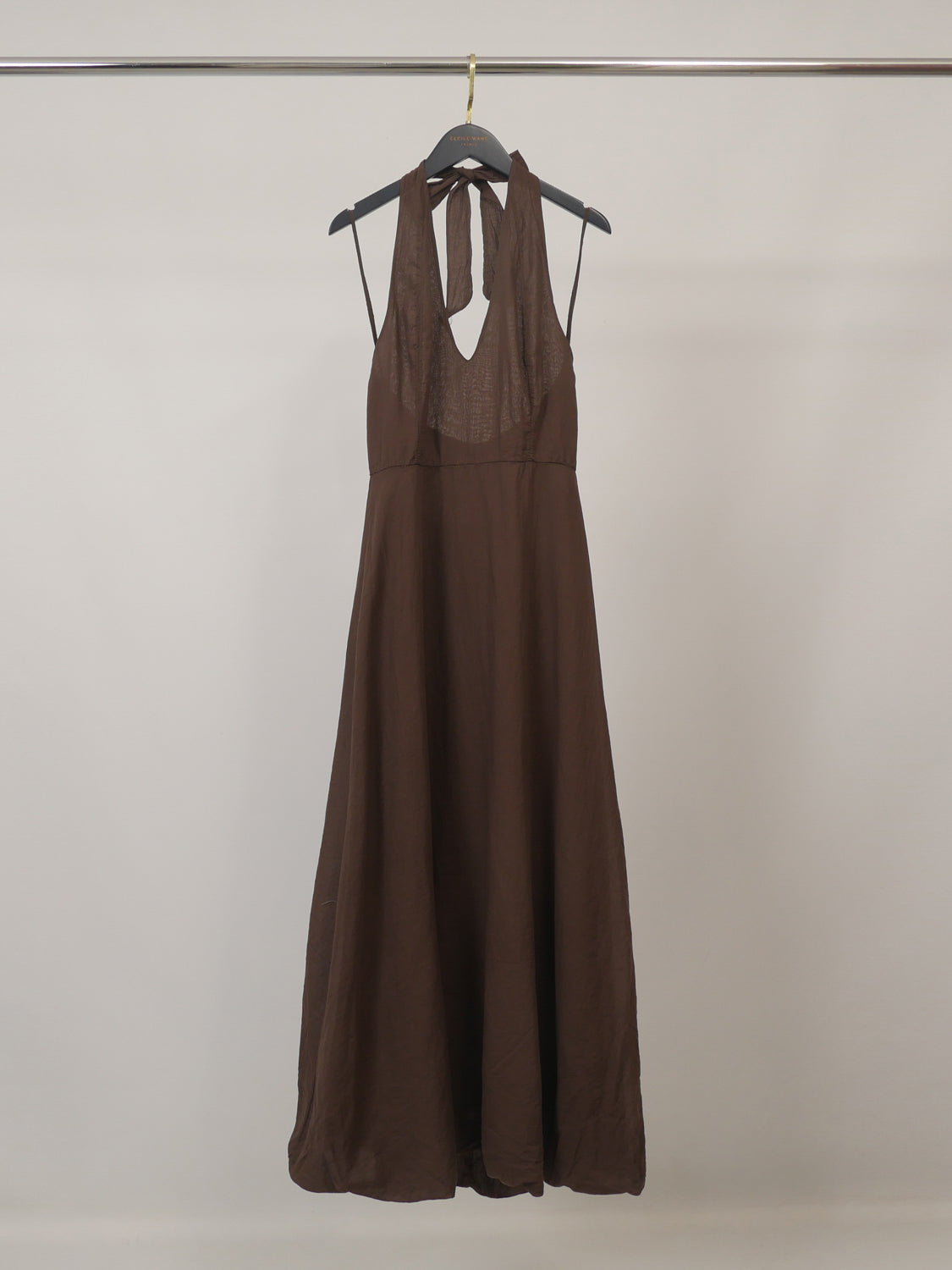 Robe longue dos nu en voile léger TDM58126MM