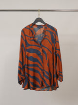 Chemise satinée zèbre KD9276VS-25