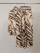 Chemise satinée zèbre KD9276VS-25